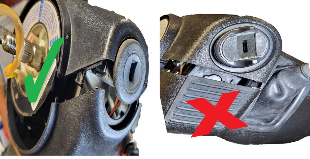 YOUROLDTRUCK tilt steering shroud lower cover install-ready detail for proper mounting.