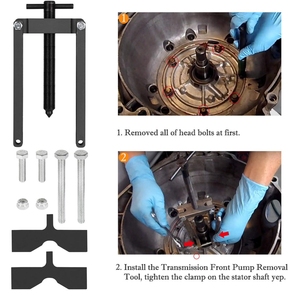 Yoursme 0033 in-use during transmission service for pump removal