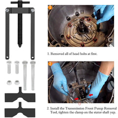 Yoursme 0033 in-use during transmission service for pump removal