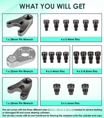 Yoursme wrench set with MT0004/6/9 sizes suits Yamaha, Suzuki, Evinrude end caps
