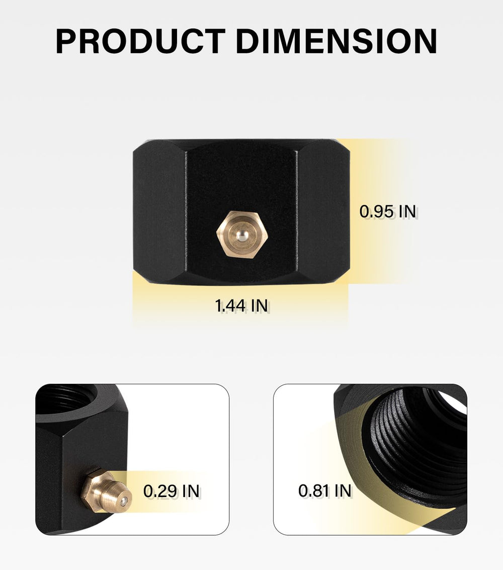 Yoursme grease nut installation steps showcasing easy placement and access.