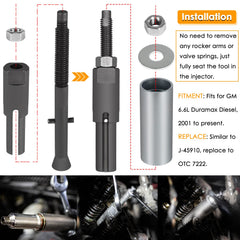 Yoursme instruction guide image for Duramax injector tools