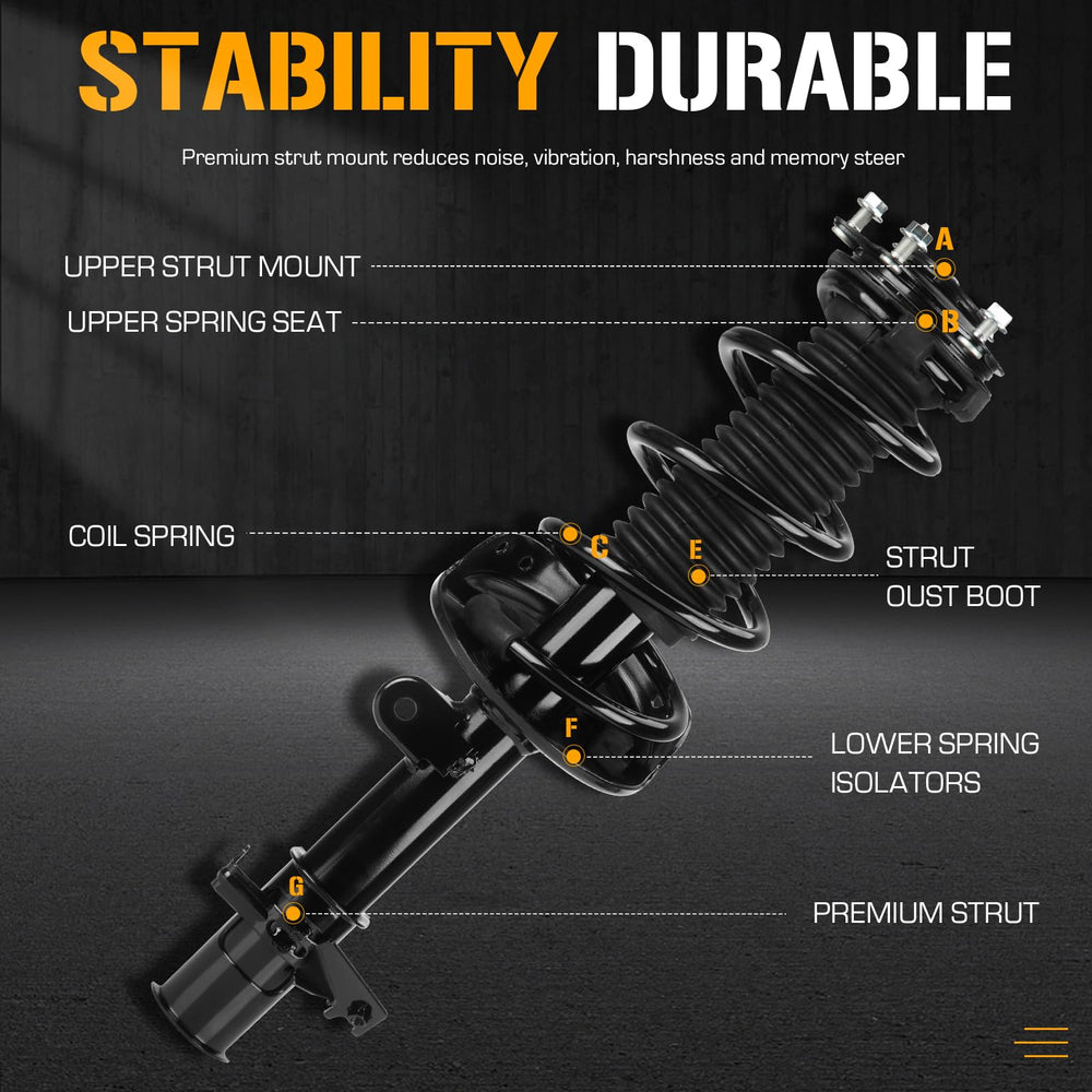 Youxmoto coil spring CR-V front-left improves handling on rough roads