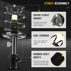 Youxmoto complete front-strut suspension kit for Altima 2010-2012 improves stability.