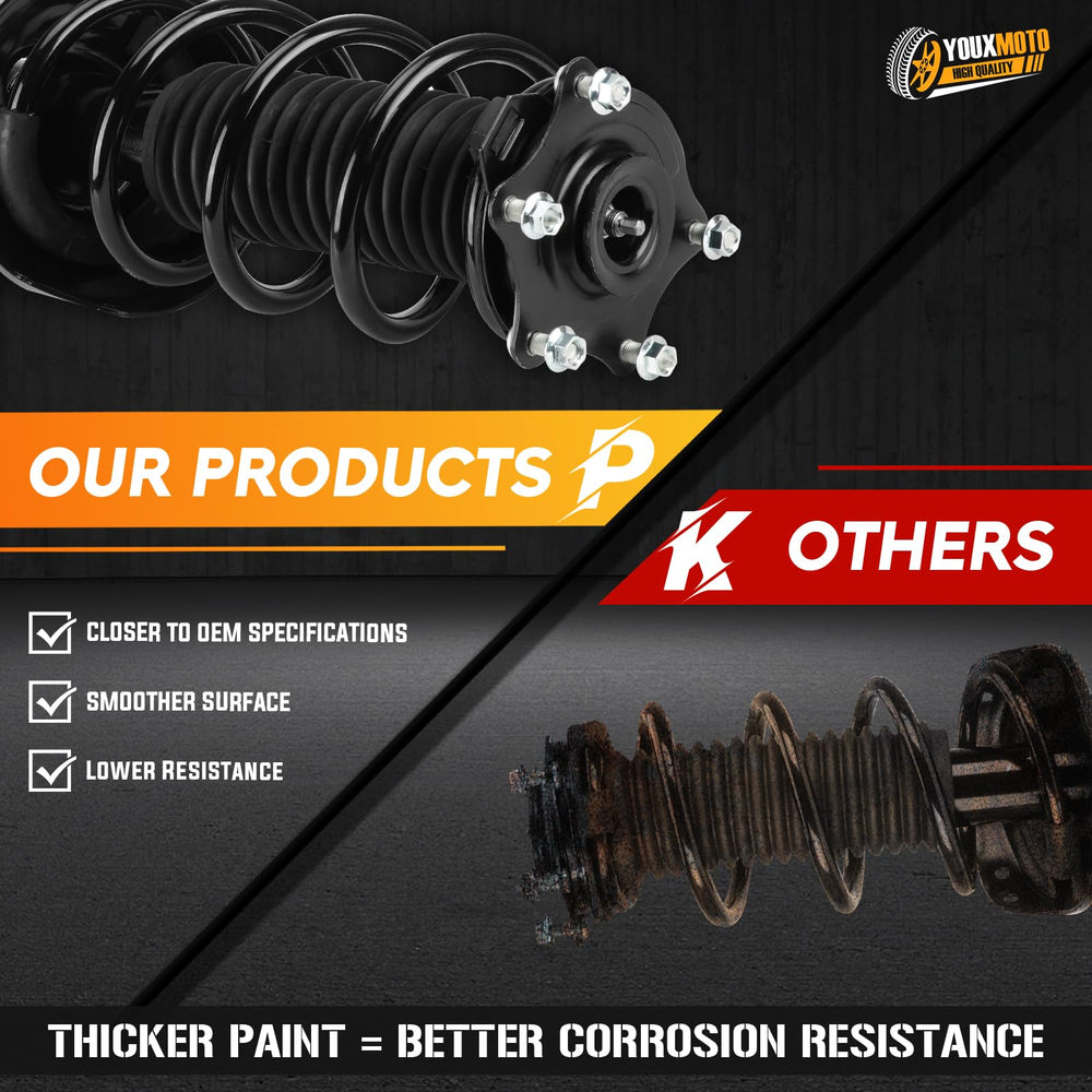 Youxmoto complete strut assembly pair CR-V ensures balanced suspension