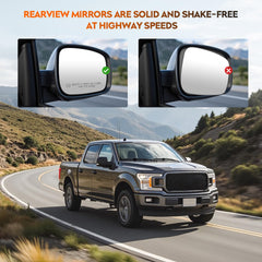 Youxmoto easy-install mirror glass for F-150—factory-like mounting and wiring simplicity