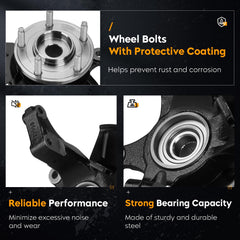 Youxmoto front steering knuckle wheel bearing assembly for Ford Escape right, reliable performance.