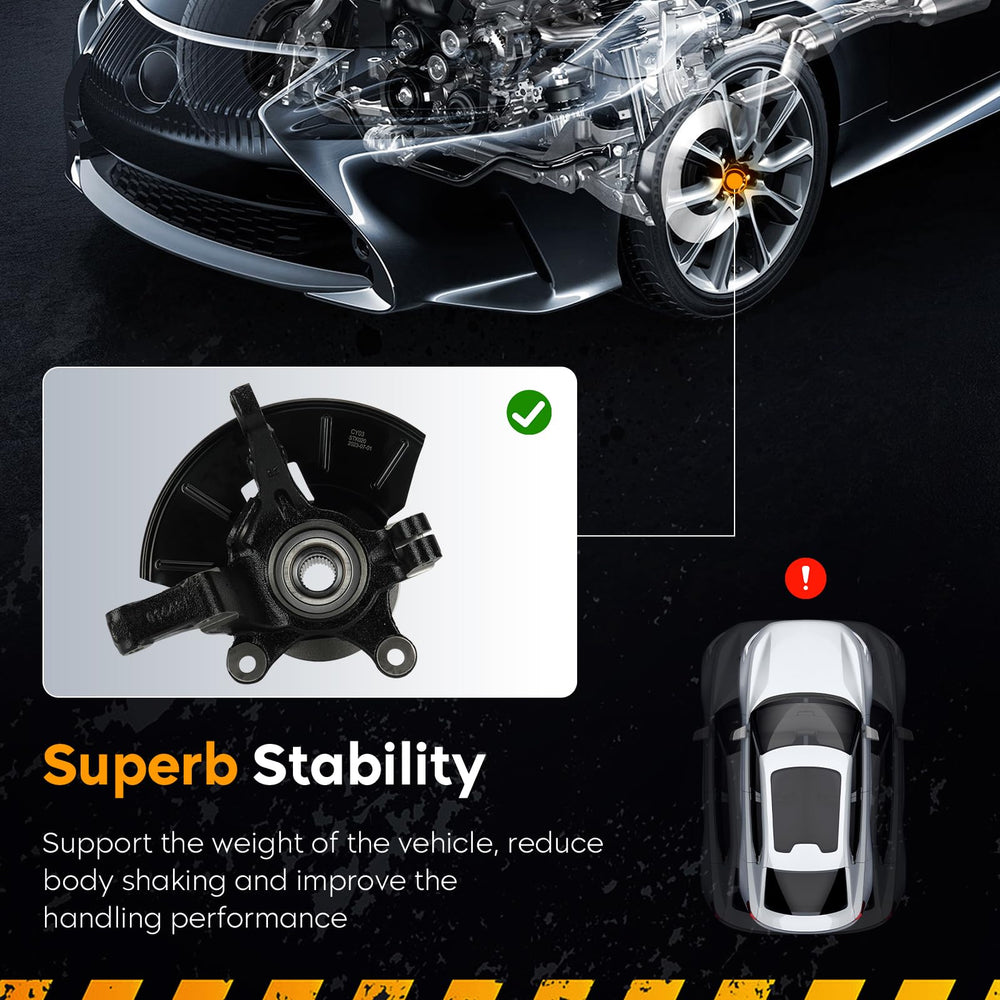 Youxmoto precise fit steering knuckle for stable steering and reduced play.
