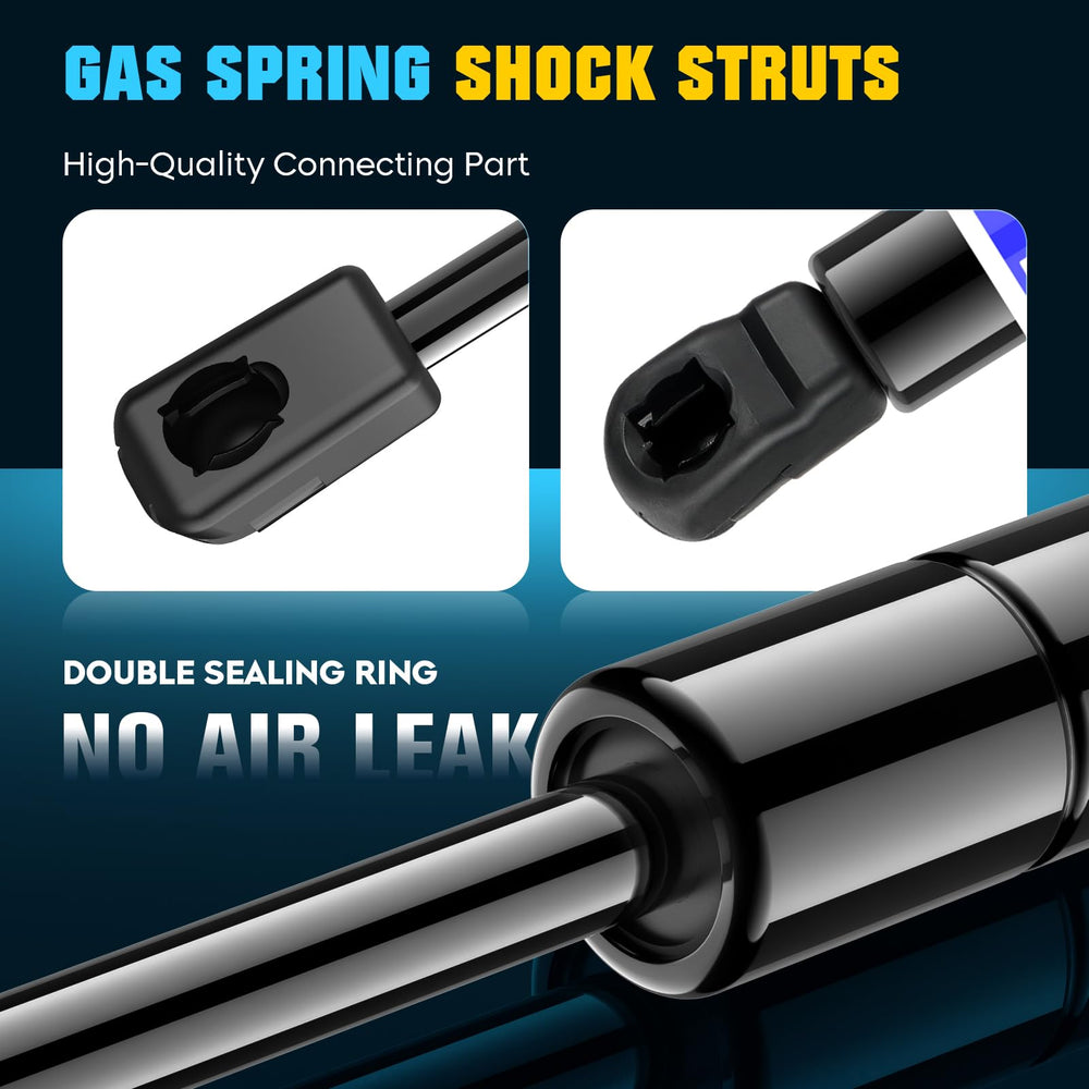 Extended length 28.54 inches provides balanced lift for large hatch openings.