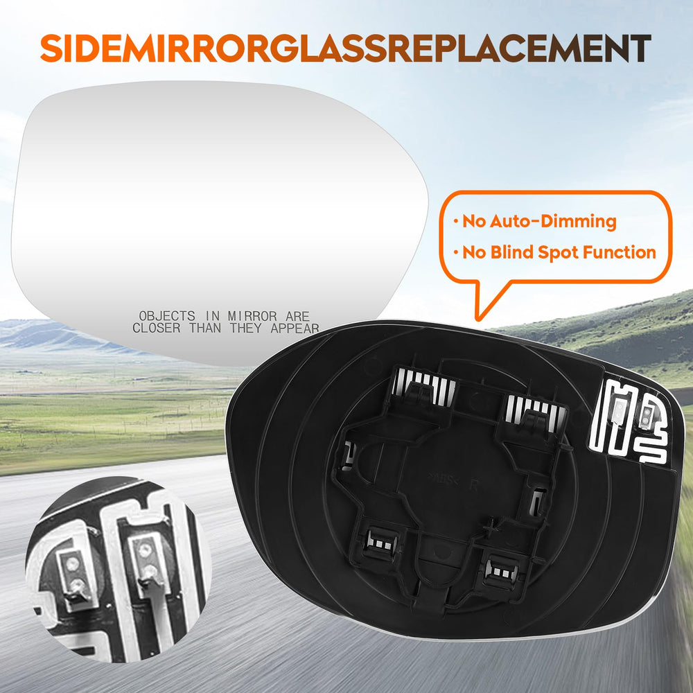 Youxmoto compatible right-side glass for 76203-TK8-A51/A41 ensures proper fit.