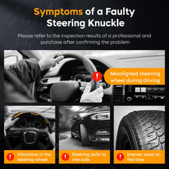 Youxmoto steering-knuckle fitment detail, demonstrates exact mounting interface and tolerances.
