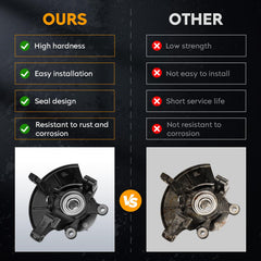 Youxmoto wheel bearing assembly with protective coating resists rust and corrosion.