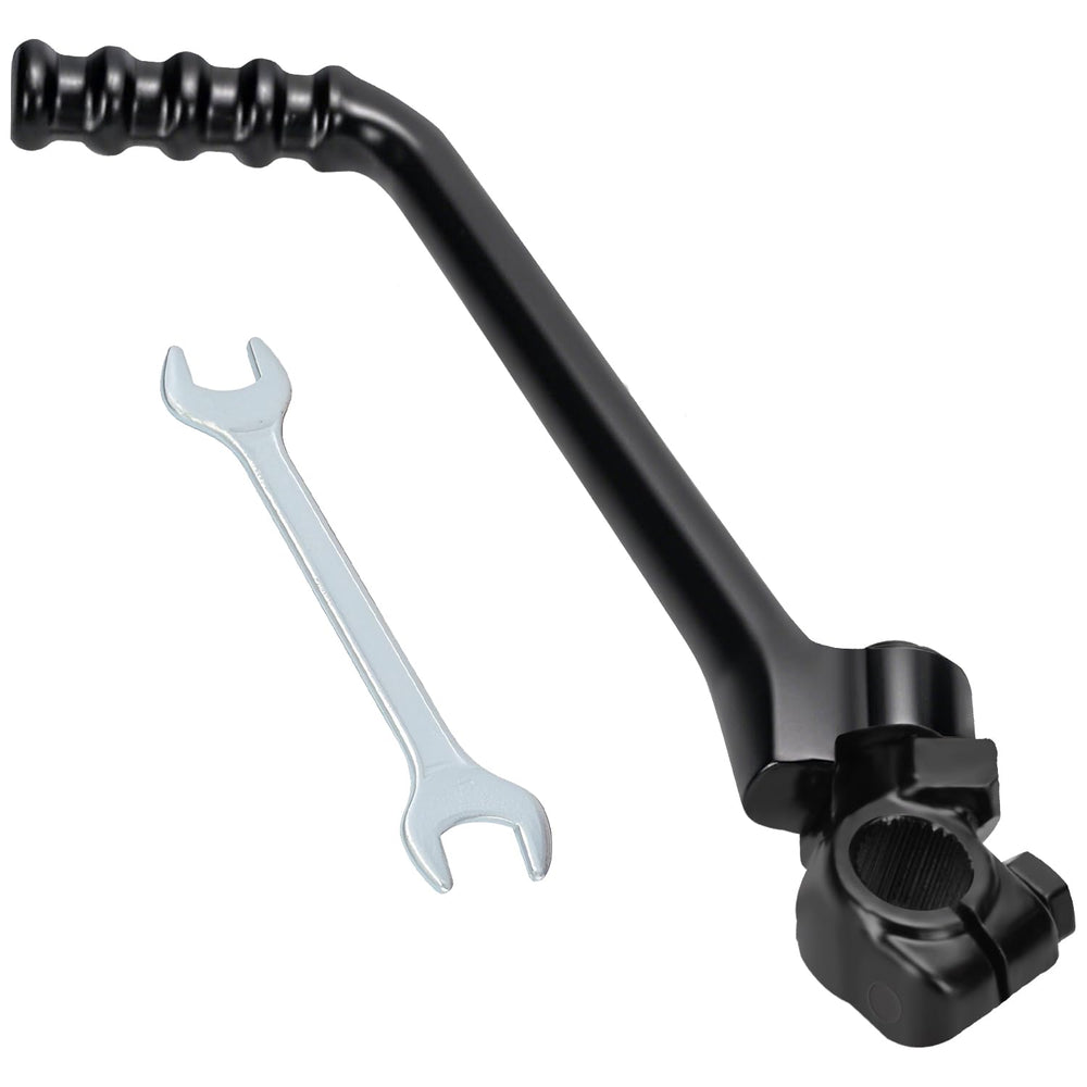 YOXUFA 13mm kickstarter lever mounted on a bike for smooth starts