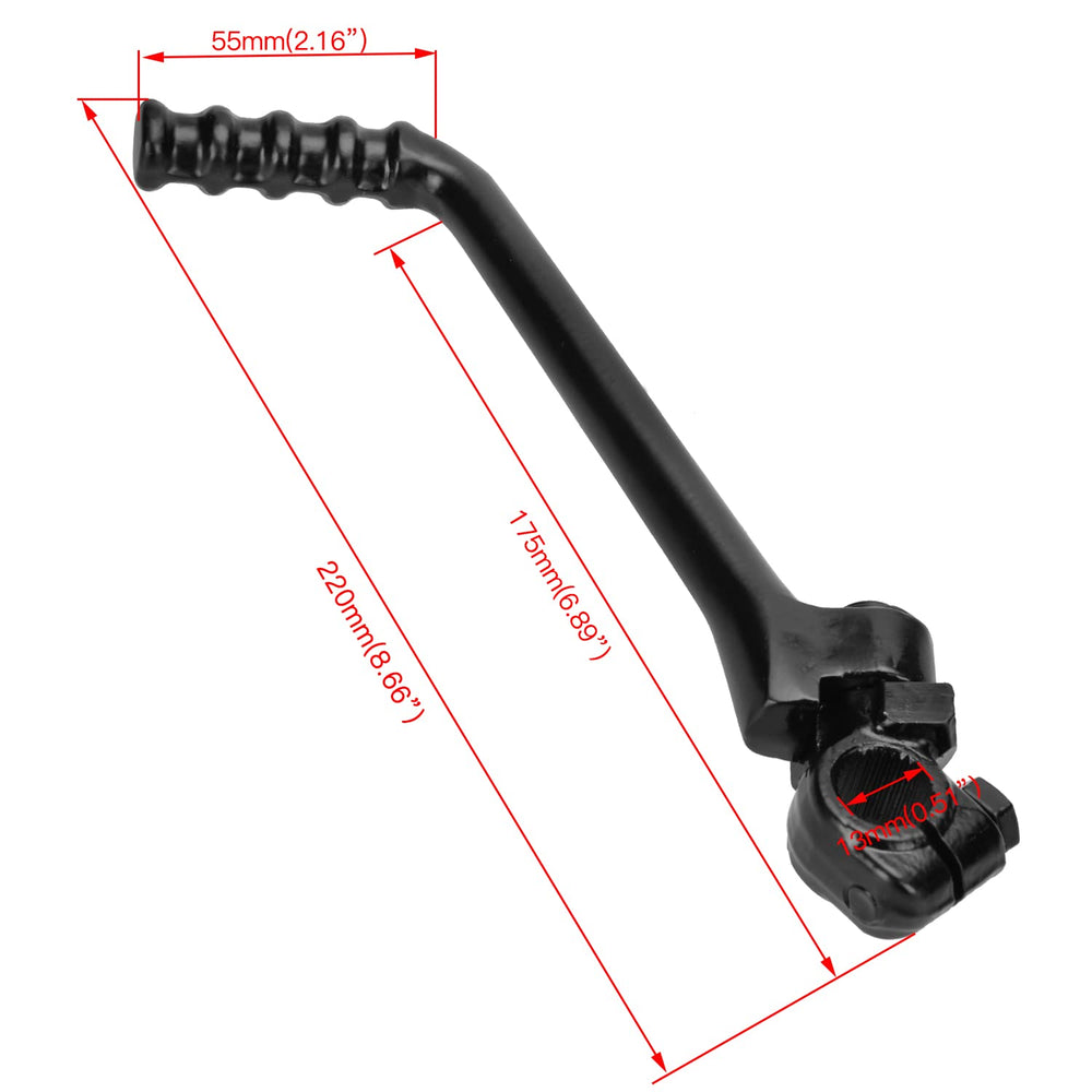 YOXUFA lever installed on Suzuki DS80 for easier pedal action