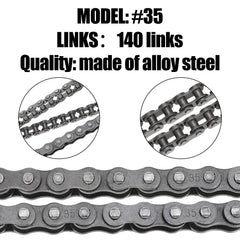 YOXUFA 35 chain for Monster Moto MM-B105 sustains steady performance
