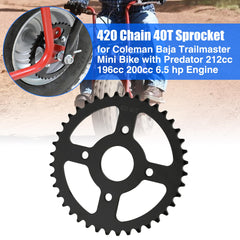 YOXUFA 40-tooth 420 sprocket center bore 40mm for precise fit.