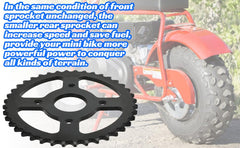 YOXUFA 40-tooth 420 sprocket for TrailMaster and Baja Warrior.