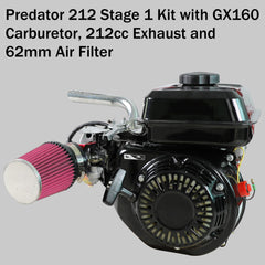 YOXUFA 62mm air filter installed for improved airflow and fuel efficiency.