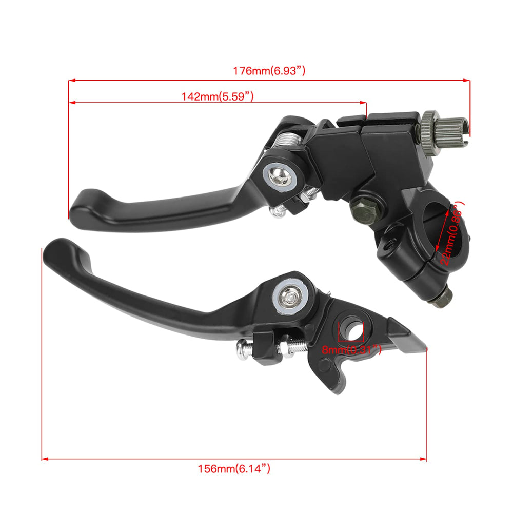 YOXUFA adjustable levers close-up highlighting precise reach.