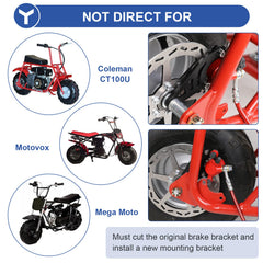 YOXUFA brake kit installed on Baja DB30 offers crisp stopping feel.