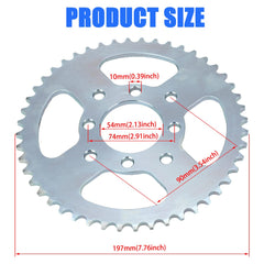 YOXUFA hub outer diameter shows a precise 4 inch scale for fitment checks.