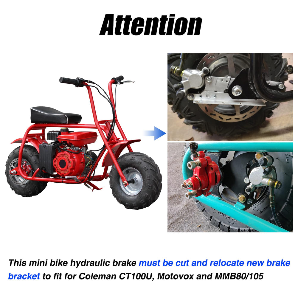 YOXUFA hydraulic brake caliper and mount detail enables firm, reliable mounting.