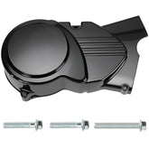 YOXUFA left engine stator cover front angle with black finish