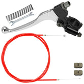 YOXUFA mini bike brake lever kit ready for install and braking performance.