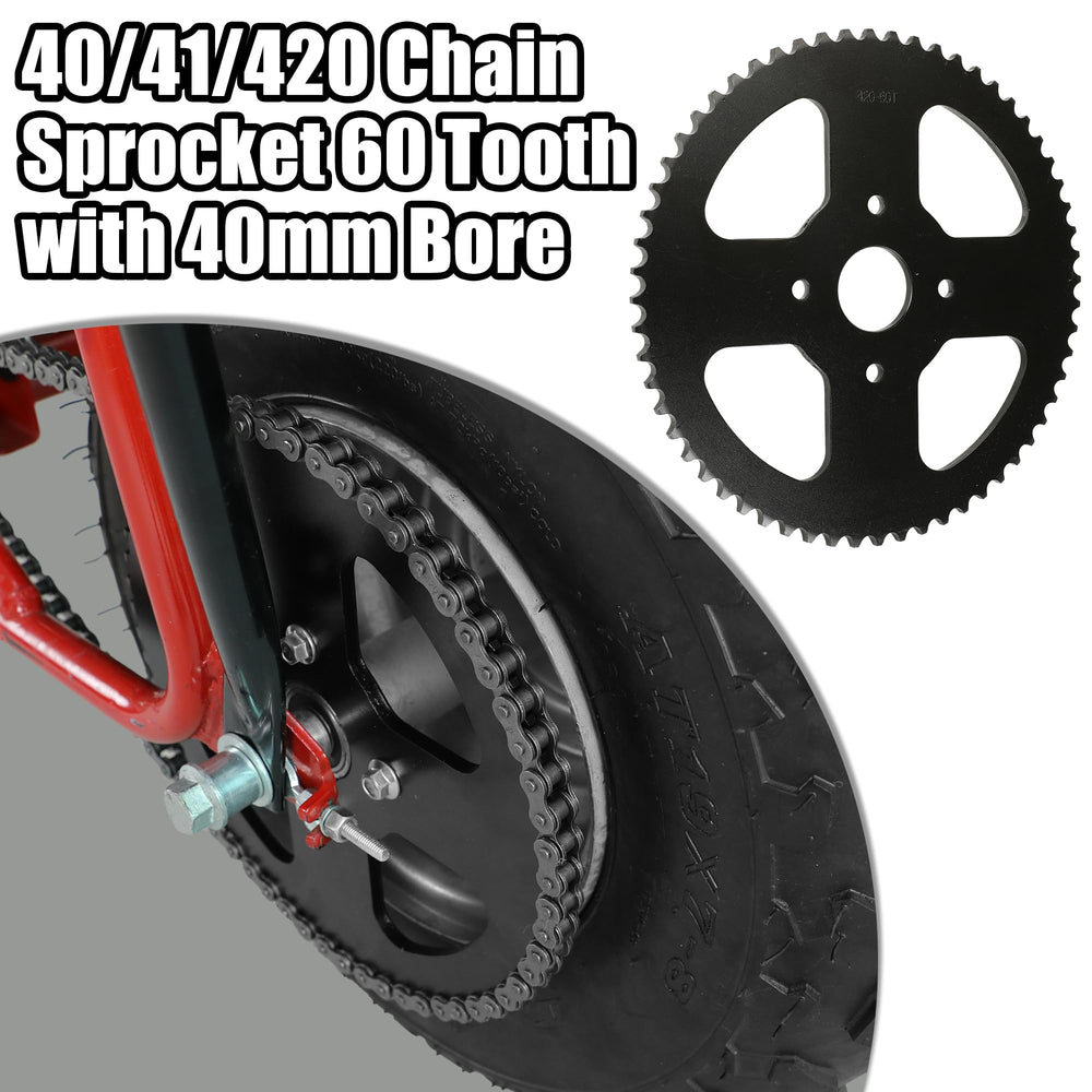 YOXUFA mini bike chain and sprocket mounted for dependable performance