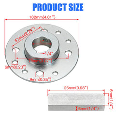YOXUFA 90 mm bolt circle centers mounting alignment for reliable mounting.
