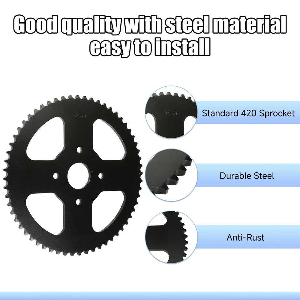 YOXUFA 60T sprocket upgrade may boost hill climbing and torque
