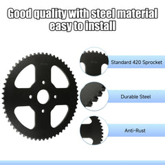 YOXUFA 60T sprocket upgrade may boost hill climbing and torque