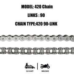YOXUFA premium alloy steel 420 chain offers durability