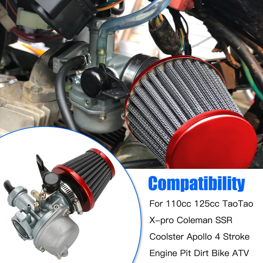 YOXUFA PZ22 air filter included keeps air clean for better combustion.