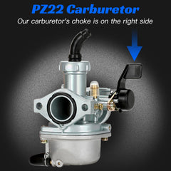 YOXUFA PZ22 fuel line ensures steady fuel flow.