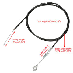 YOXUFA throttle cable casting length 65-9 inch for smooth routing