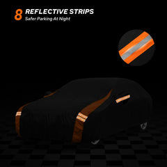 YoYolaur car cover with door zipper allows easy access while covered