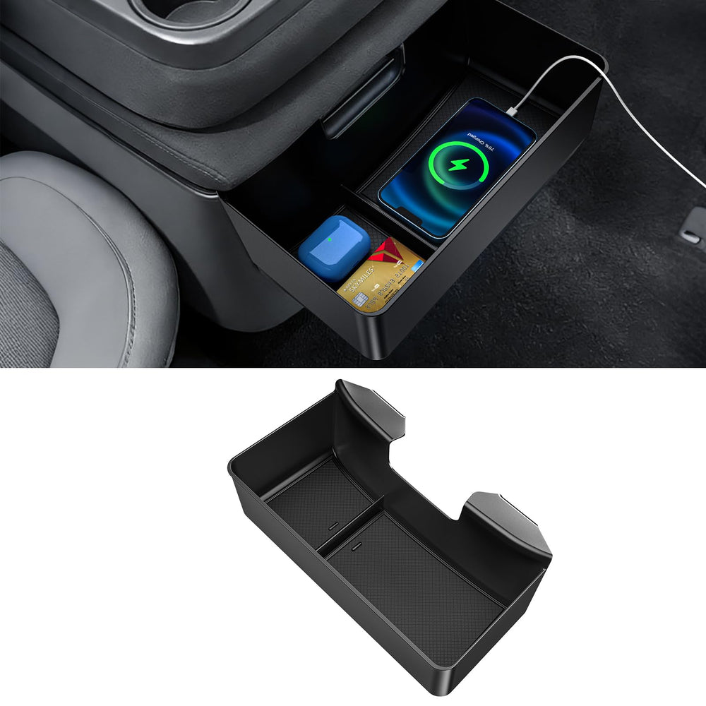 YPHUIKI center console organizer installed in Silverado/Sierra 1500 for quick-access storage