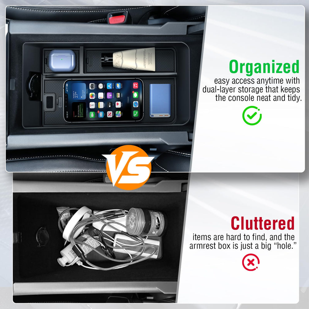 YPHUIKI premium ABS tray is sturdy and odor-free for a clean cabin.
