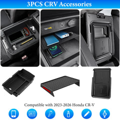 YPHUIQI armrest tray enhances access in Honda CR-V cockpit.
