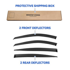 YQAUTEC Altima window visors provide shade and UV protection on sunny drives