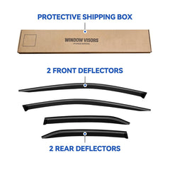 YQAUTEC Camry window visor installation guide for proper fit