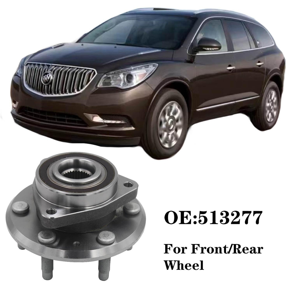 YQAUCES front wheel bearing assembly image highlights balanced construction for quieter operation.