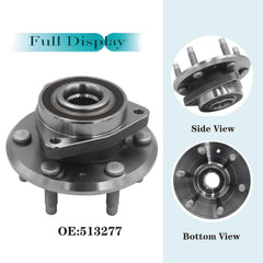 YQAUCES wheel hub bearing assembly with ABS shows precise fit for reliable replacements.