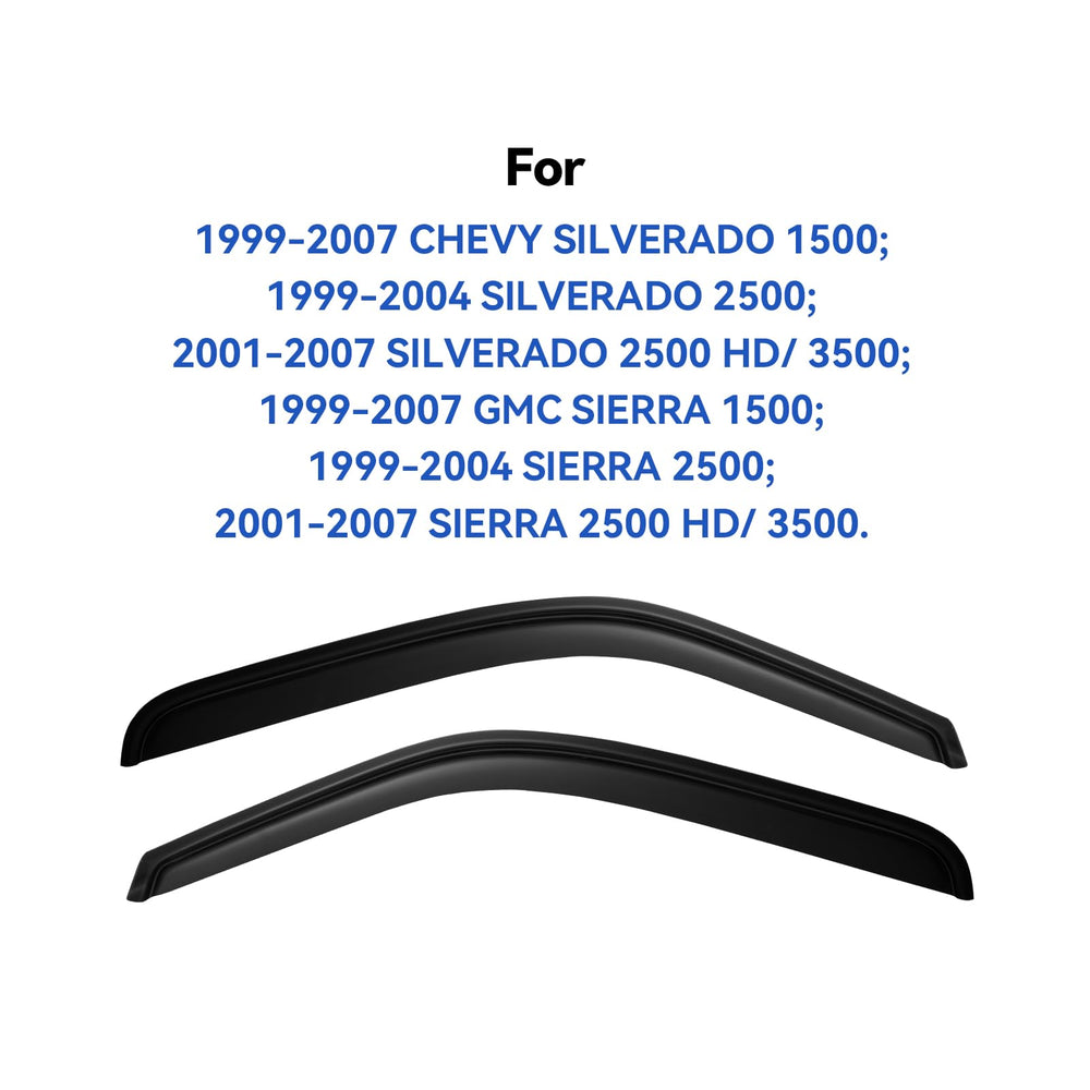 YQAUTEC window visors packaging box and accessories for easy purchase
