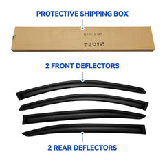 YQAUTEC four-piece tape-on guards for simple, drill-free install.