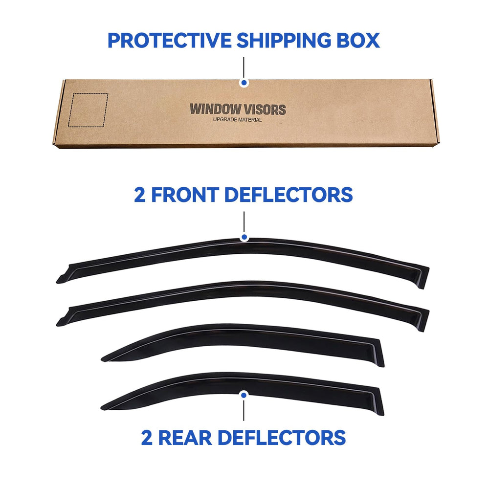Installation steps for YQAUTEC Camry visor without drilling