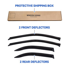 Installation steps for YQAUTEC Camry visor without drilling
