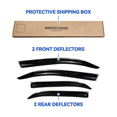 YQAUTEC Camry window visor installation without drilling for Camry models 2012-2017