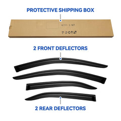 YQAUTEC Camry window visor side-view for ventilation